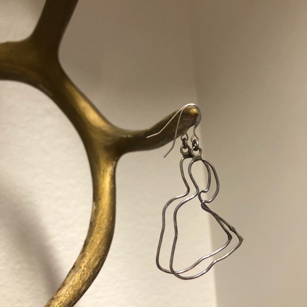 Sterling silver handmade the island shape of Maui hawaii